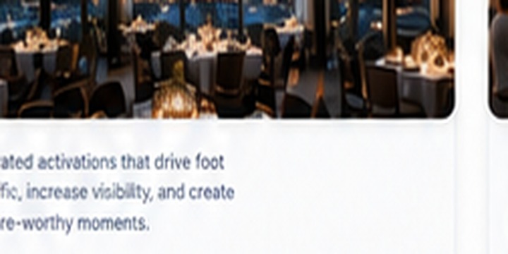 Restaurant & Venue Activations